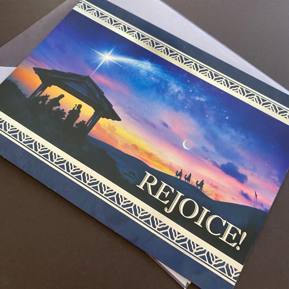 St Labre Indian School Holy‎ Family Rejoice Christmas Blessings Greetings Card